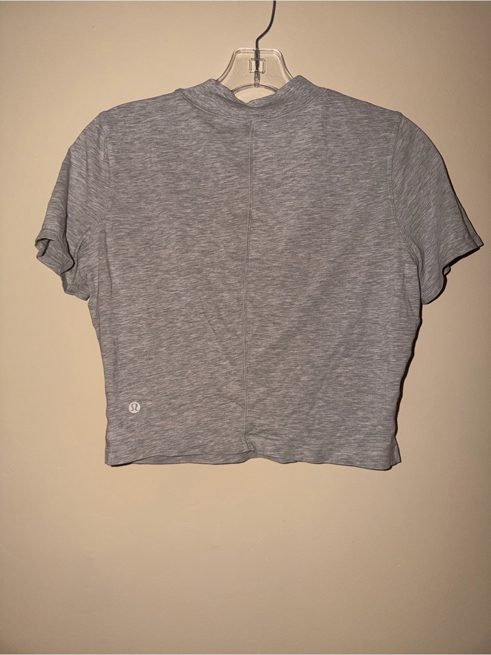 Lululemon Gray Mock Neck Crop Tee